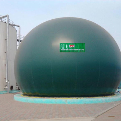 Usine de flottement de biogaz de support de gaz de PVC de membrane de gaz de SIÈGE POTENTIEL D'EXPLOSION vert de support