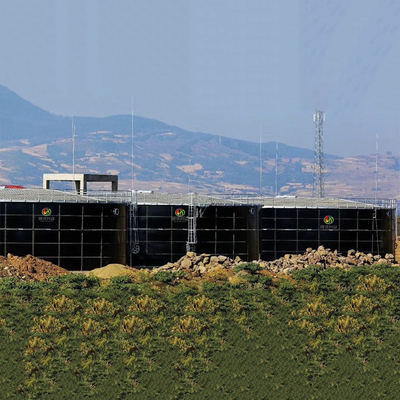 Projet d'usine de biogaz de traitement des eaux usées de réservoir anaérobie de biogaz domestique