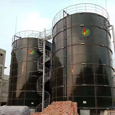 Projet anaérobie de digesteur de biogaz anaérobie de réacteur de CSTR en Chine