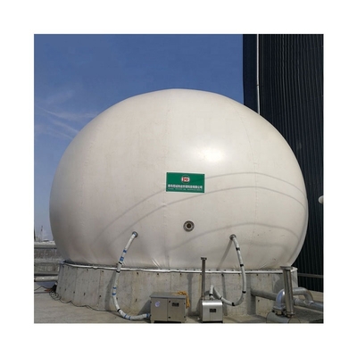 Support de biogaz à double membrane anticorrosion pour le stockage de gaz