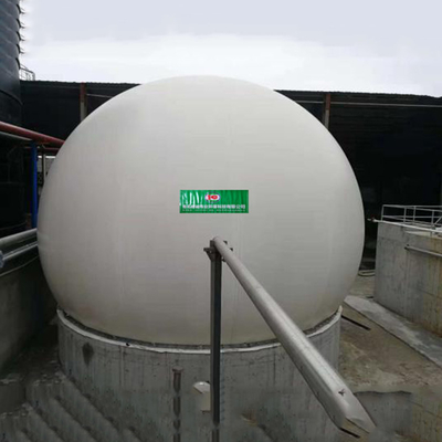 Support de biogaz à double membrane de contrôle automatique avec réaction anaérobie