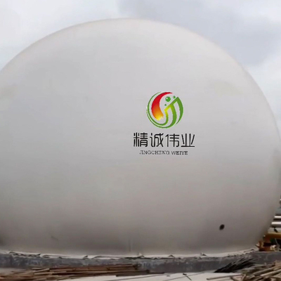 Support de biogaz à double membrane de contrôle automatique avec réaction anaérobie