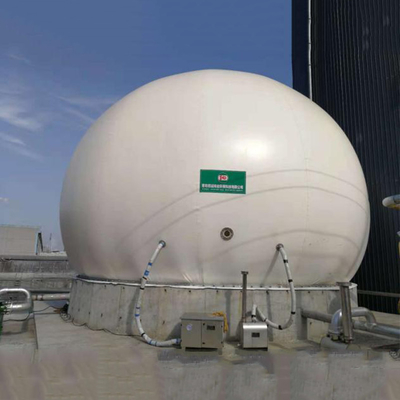 Support de biogaz à double membrane de contrôle automatique avec réaction anaérobie