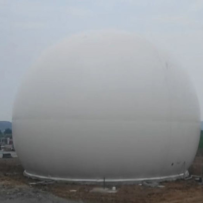 Double support rond de biogaz de membrane pour la réaction anaérobie