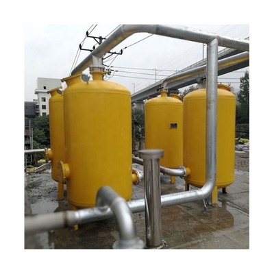Appareillage de filtration de biogaz de gigaoctet avec revêtement de corrosion de soufflage de sable l'anti
