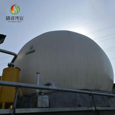 réservoir de stockage de gaz à double membrane flexible pour le biogaz et le gaz de stockage des eaux usées