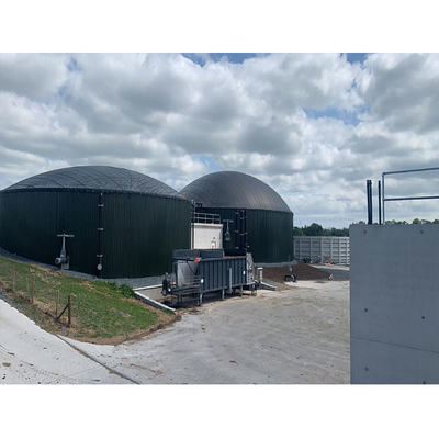 Installation de réaction anaérobie pour le stockage du biogaz et des eaux usées