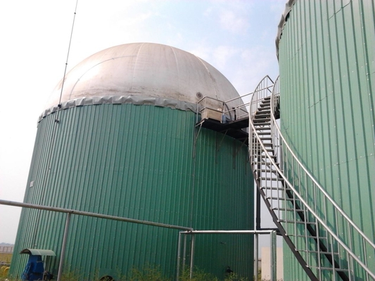 Cuve de fermentation anaérobie intégrée de digesteur anaérobie liée au biogaz