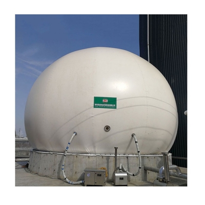 support de gaz de biogaz de film du double 880m3 réutilisant l'anti corrosion