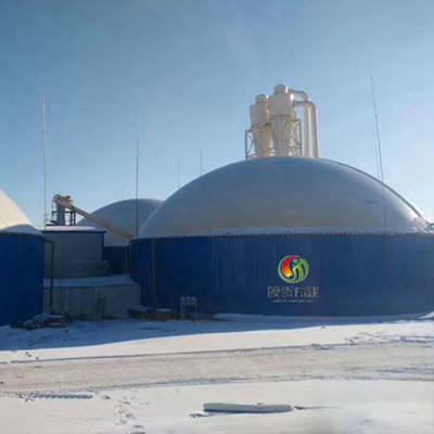 Réacteur couvrant de boue anaérobie de flux ascendant de projet d'usine de biogaz de réservoir d'UASB