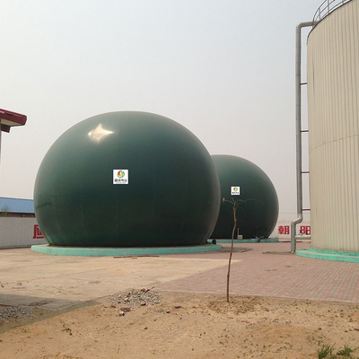 Installation simple du réservoir de gaz de biogaz pour les équipements de traitement du biogaz et des eaux usées