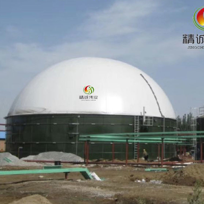 Usine de flottement de biogaz de support de gaz de PVC de membrane de gaz de SIÈGE POTENTIEL D'EXPLOSION vert de support